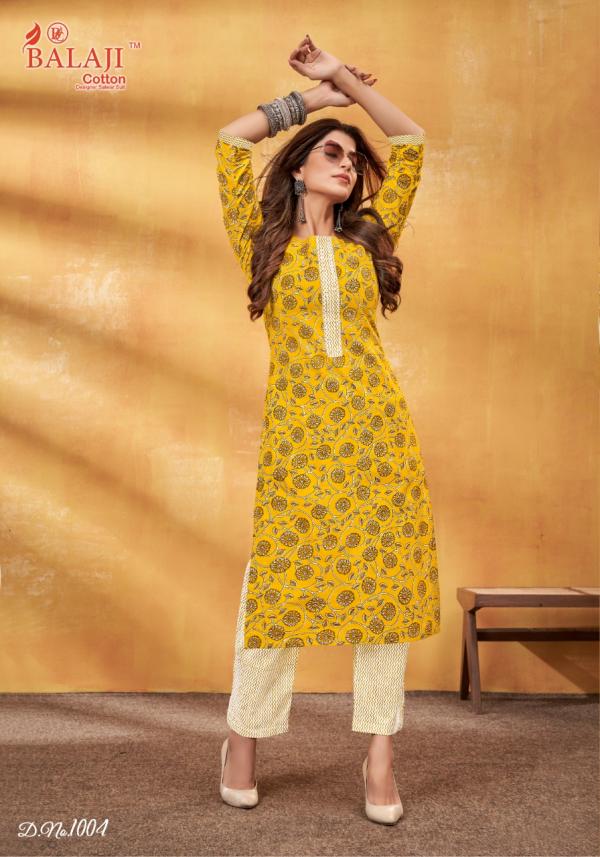 balaji shanaya vol-1 Cotton Designer kurti with pant Collection